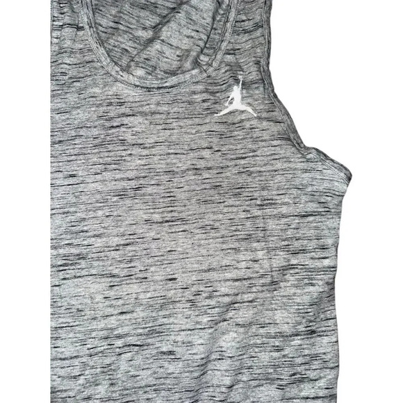 Jordan Men's Sleeveless Tank Top Gray M Gym Training Air Jordan Logo - Picture 2 of 5